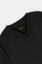 Classic Charcoal Black V-Neck Scrub Set for Men - Image 2