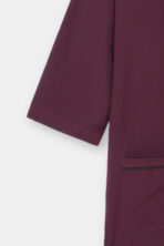 Classic Maroon V-Neck Scrub Set for Women - Image 6