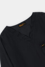 Classic Charcoal Black V-Neck Scrub Set for Women - Image 7