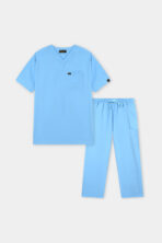 Classic Green V-Neck Scrub Set for Men